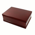 Large Deluxe Wooden Treasure Box in Rosewood Finish